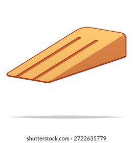 Vector de cuña de tapón de puerta aislado ilustración