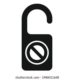 Door tag icon. Simple illustration of Door tag vector icon for web design isolated on white background