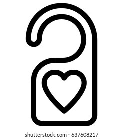 Door Tag Vector Icon