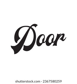 door text on white background.