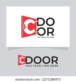 Bildtypografie mit Letter-C-Logo-Design-Vektorgrafik