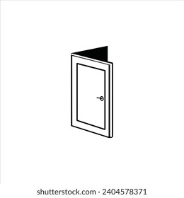Arte vectorial de puertas, iconos y gráficos