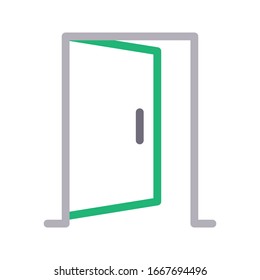 Vektorillustration der Türfarben 