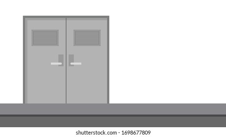 Door vector.  Doorway wallpaper. free space for text. copy space. blank.