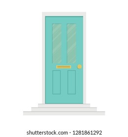 door vector. free space for text.