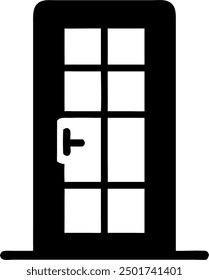 Door vector, house door design. 