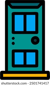 Türvektor, Haus Tür Design. 