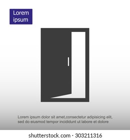 Door vector icon