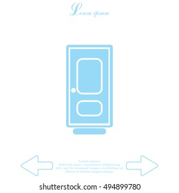 door vector icon
