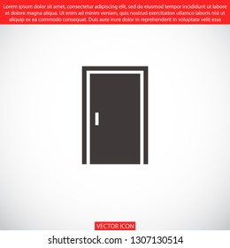 door vector icon eps 10