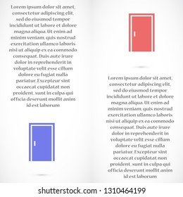 door vector icon eps 10