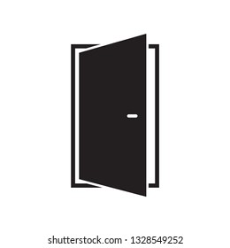 Door vector icon flat style trendy logo template