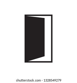 Door vector icon flat style trendy logo template
