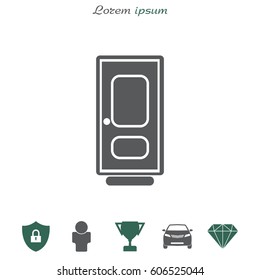 door vector icon. vector illustration