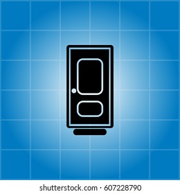 door vector icon. vector illustration