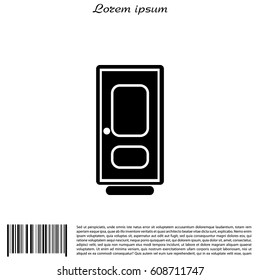 door vector icon. vector illustration