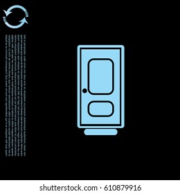 door vector icon. vector illustration