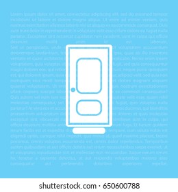 door vector icon. vector illustration