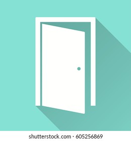 Door vector icon. Illustration isolated for graphic and web design.
