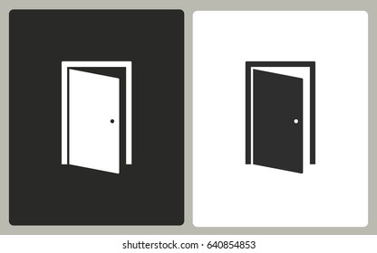 Door vector icon. Illustration isolated for graphic and web design.