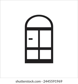 door vector icon line template