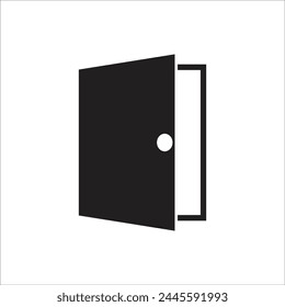 door vector icon line template