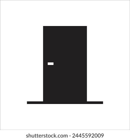 Plantilla de línea de Vector de puerta