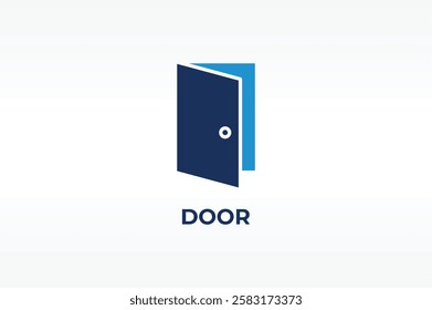 DOOR vector, icon or logo sign isolated symbol illustration