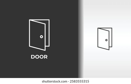 Door Vector, Icon Or Logo Sign Isolated Symbol Illustration