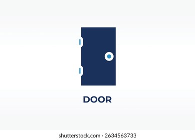 Vetor DOOR, ícone ou logotipo símbolo isolado ilustração