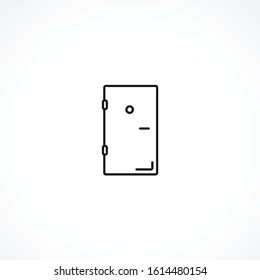 door vector icon on white background