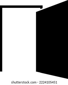 Icono de vector de puerta en fondo blanco..eps