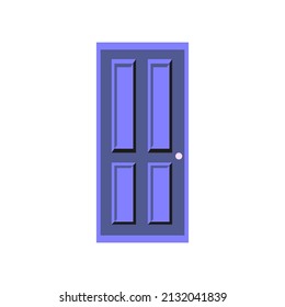 door vector icon purple. door simple wood design