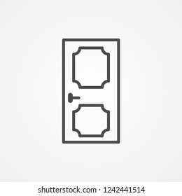 Door vector icon sign symbol
