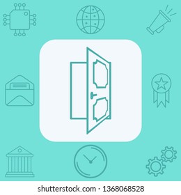 Door vector icon sign symbol