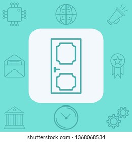 Door vector icon sign symbol