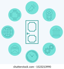 Door vector icon sign symbol