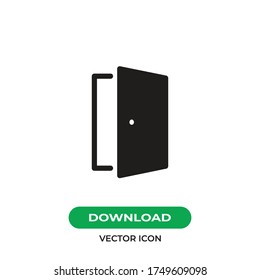 Door vector icon, simple sign for web site and mobile app.