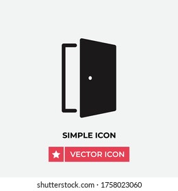 Door vector icon, simple sign for web site and mobile app.