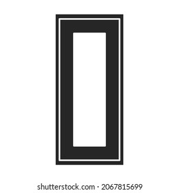 Door vector icon.Black vector icon isolated on white background door .