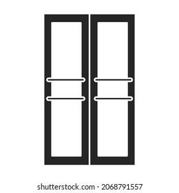 Door vector icon.Black vector icon isolated on white background door .