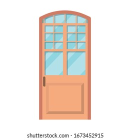Door vector icon.Cartoon vector icon isolated on white background door .