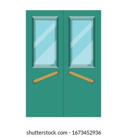 Door vector icon.Cartoon vector icon isolated on white background door .