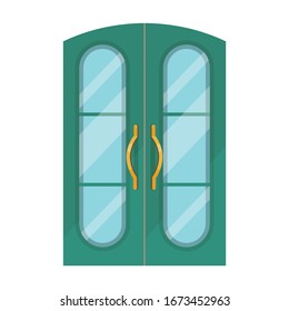 Door vector icon.Cartoon vector icon isolated on white background door .