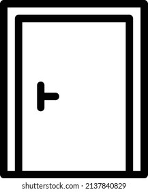 door vector illustration isolated on a transparent background. glyph vector icons for concept or web graphics.