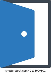 door vector illustration isolated on a transparent background. glyph vector icons for concept or web graphics.