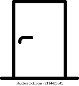 Door Vector illustration on a transparent background.Premium quality symmbols.Stroke vector icon for concept and graphic design.