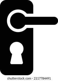 door Vector illustration on a transparent background. Premium quality symbols. Glyphs  vector icon for concept and graphic design.