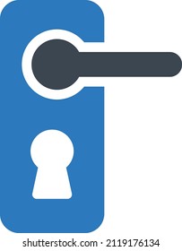 door Vector illustration on a transparent background. Premium quality symbols. Glyphs  vector icon for concept and graphic design.
