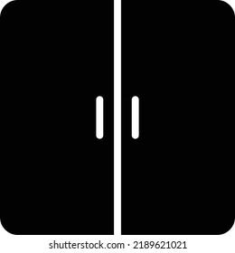 ilustración del vector de la puerta en un fondo transparente. Símbolos de calidad superior. Iconos vectoriales de glifos para diseño de conceptos y gráficos. 
